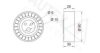 AUTEX 641874 Tensioner Pulley, v-ribbed belt